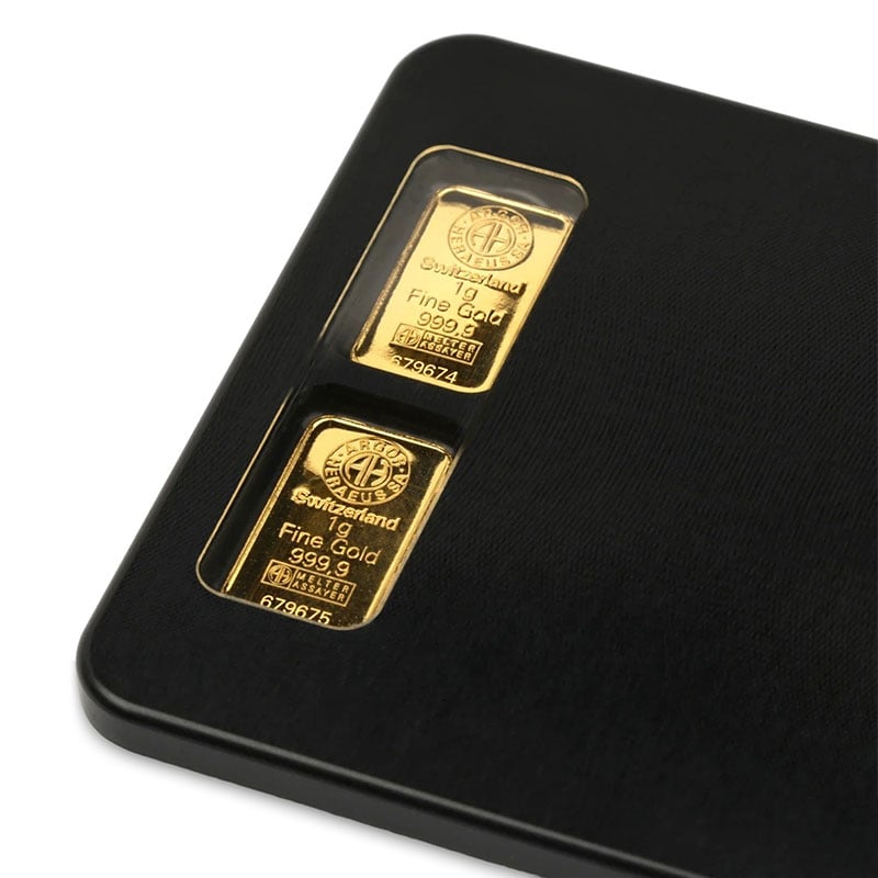 Royal Box Bullion Black Snuff Kit with Storage for Gold Bullion Bars