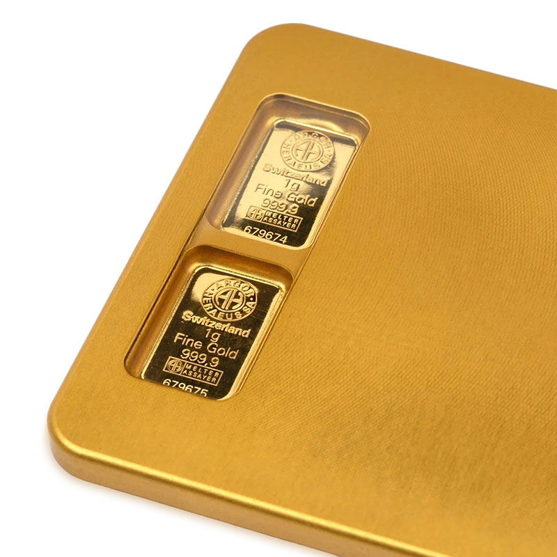 Royal Box Bullion Gold Snuff Kit with Storage for Gold Bullion Bars