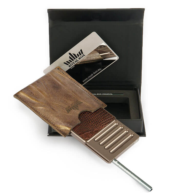 Royal Box Python Gold | Snuff Kit | Party Accessory