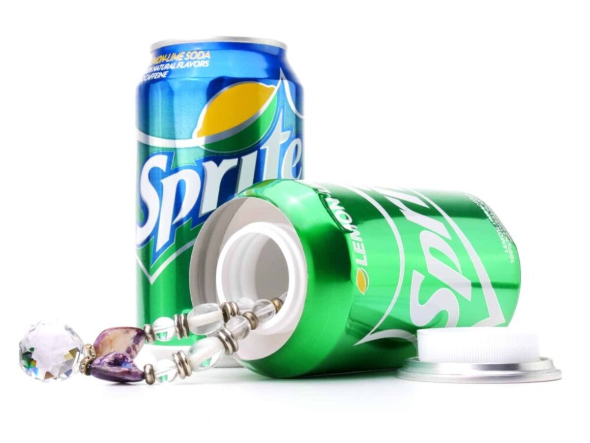美術品・アンティーク・コレクション Sprite Can with Strawヒンジボックス